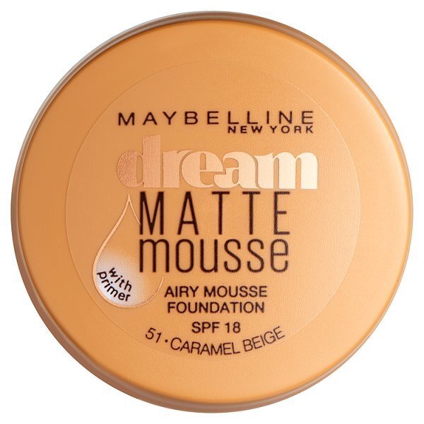 Maybelline Dream Matte Mousse Make Up Foundation + Primer 51 Caramel B
