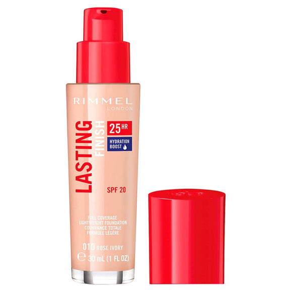 Rimmel Lasting Finish 25HR Skin Perfecting Foundation 010 Rose Ivory