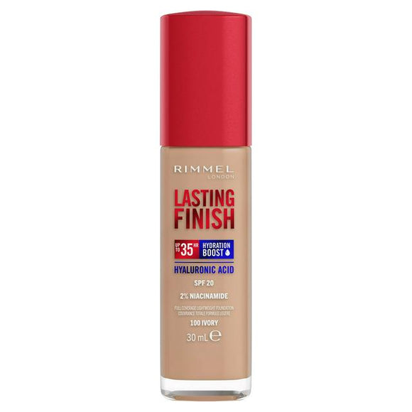 Rimmel Lasting Finish 35HR Hydrating Boost Foundation 100 Ivory