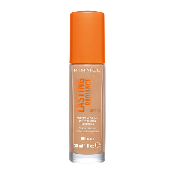Rimmel Lasting Radiance SPF25 Anti Pollution Foundation 100 Ivory