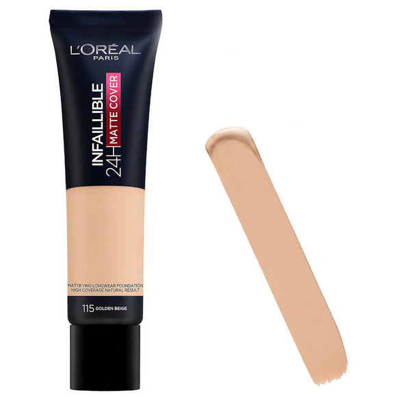 L'Oreal Paris Infallible 24HR Matte Cover Foundation 115 Golden Beige