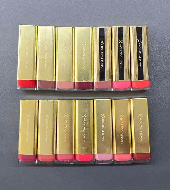 Max Factor Colour Elixir Lipsticks Assorted Pack Of 24 *Broken Seal*