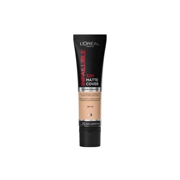 L'Oreal Paris Infallible 32HR Matte Cover Foundation 25 Cool Undertone