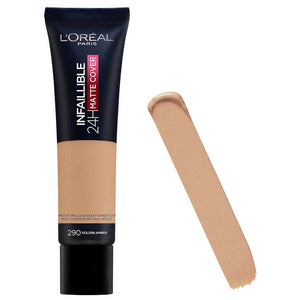 L'Oreal Infallible 24HR Matte Cover Foundation 290 Golden Amber *Security Sealed*