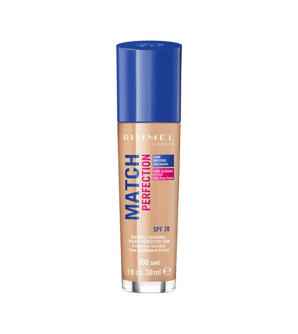 Rimmel London Match Perfection 24HR Hydration Foundation 300 Sand