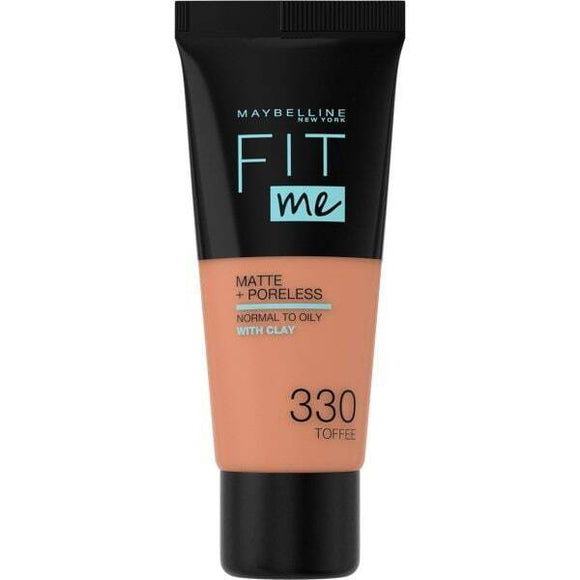 Maybelline Fit Me Foundation Matte & Poreless 330 Toffee Caramel Dore