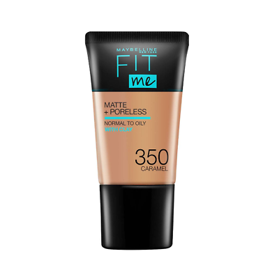 Maybelline Fit Me Foundation Matte & Poreless With Clay 350 Caramel, 18ml