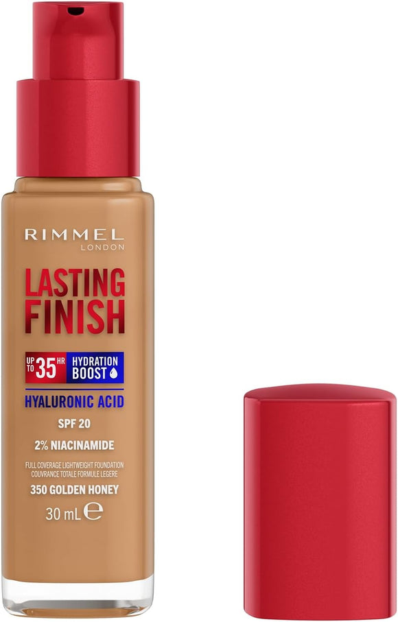 Rimmel Lasting Finish 35HR Hydrating Boost Foundation 350 Golden Honey