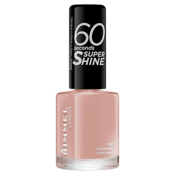 Rimmel London 60 Seconds Super Shine Nail Polish 500 Caramel Cupcake