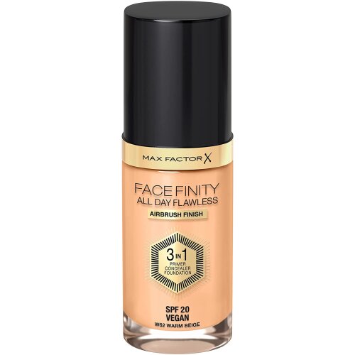 Max Factor Facefinity All Day Flawless 3 IN 1 Foundation W62 Warm Beige