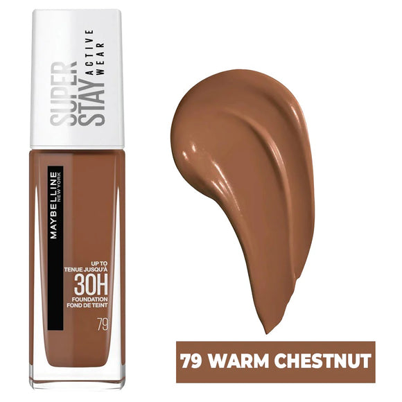 Maybelline Super Stay Active Wear 30 Hour Foundation 79 Warm Chestnut