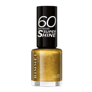 Rimmel London 60 Seconds Super Shine Nail Polish 831 Oh My Gold