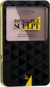 Loreal Infallible Sculpt Contour Palette 01 Light Medium