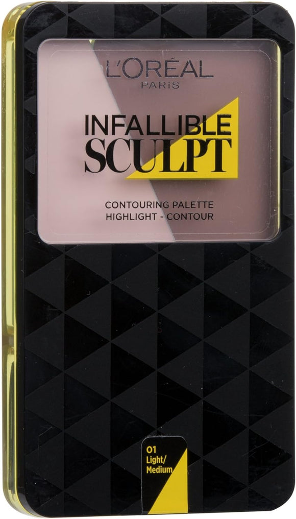 Loreal Infallible Sculpt Contour Palette 01 Light Medium