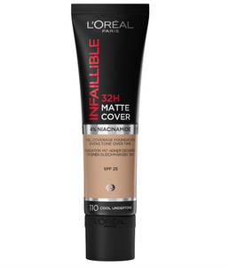 L'Oreal Infallible 32HR Matte Cover Foundation 110 Cool Undertone