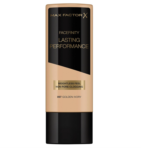 Max Factor Facefinity Lasting Performance Liquid Foundation 097 Golden Ivory
