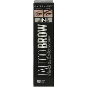 Maybelline Tattoo Brow Waterproof Eyebrow Gel 08 Black