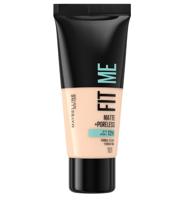 Maybelline Fit Me Foundation Matte & Poreless 101 True Ivory