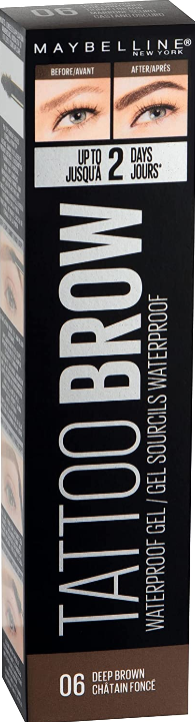 Maybelline Tattoo Brow Waterproof Eyebrow Gel 06 Deep Brown