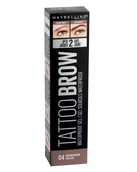 Maybelline Tattoo Brow Waterproof Gel 04 Medium Brown
