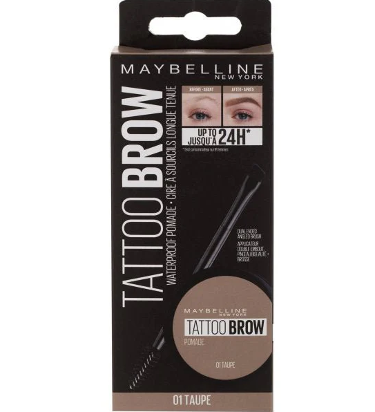 Maybelline Tattoo Brow Waterproof Pomade 01 Taupe