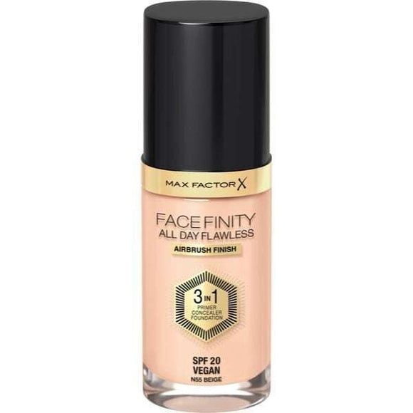 Max Factor Facefinity All Day Flawless 3 IN 1 Foundation N55 Beige