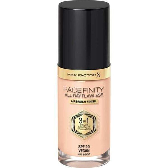 Max Factor Facefinity All Day Flawless 3 IN 1 Foundation N55 Beige