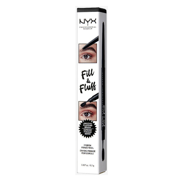 NYX Fill & Fluff Eyebrow Pomade Pencil 08 Black