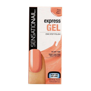 SensatioNail Express Gel Nail Polish Papa Don't Peach