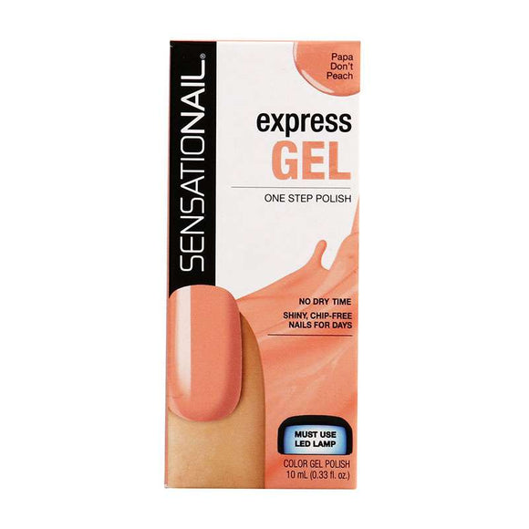 SensatioNail Express Gel Nail Polish Papa Don't Peach