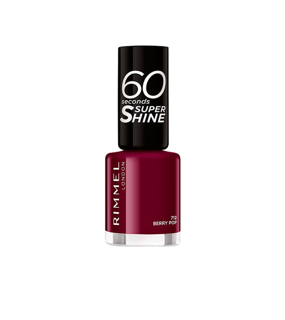Rimmel London 60 Seconds Super Shine Nail Polish 712 Berry Pop
