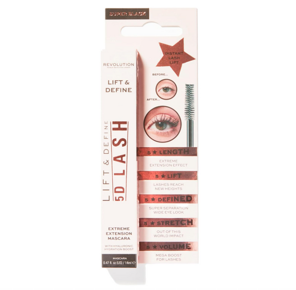 Revolution Lift And Define 5D Lash Extreme Extension Mascara Super Black