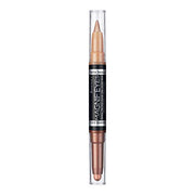 RIMMEL LONDON Magnif’eyes Double Ended Eyeliner & Lidschatten – Bronze, Wasserfest, 24h Halt
