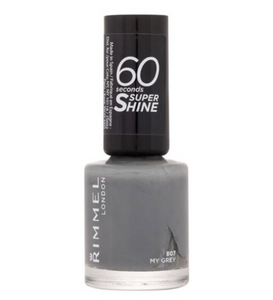 Rimmel London 60 Seconds Super Shine Nail Polish 807 My Grey