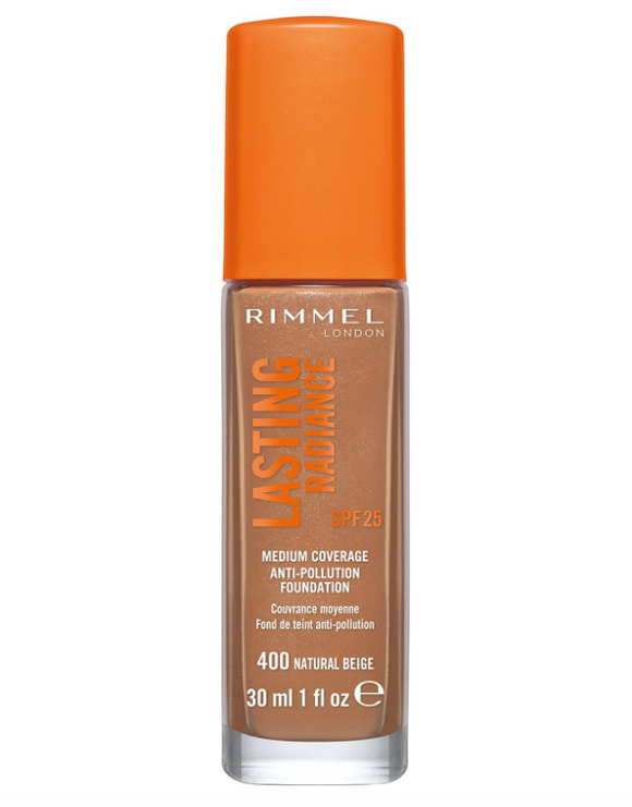 Rimmel Lasting Radiance SPF25 Anti Pollution Foundation 400 Natural Beige