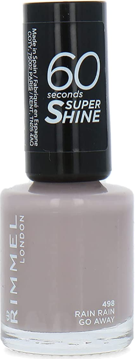 Rimmel London 60 Seconds Super Shine Nail Polish 498 Rain Rain Go Away