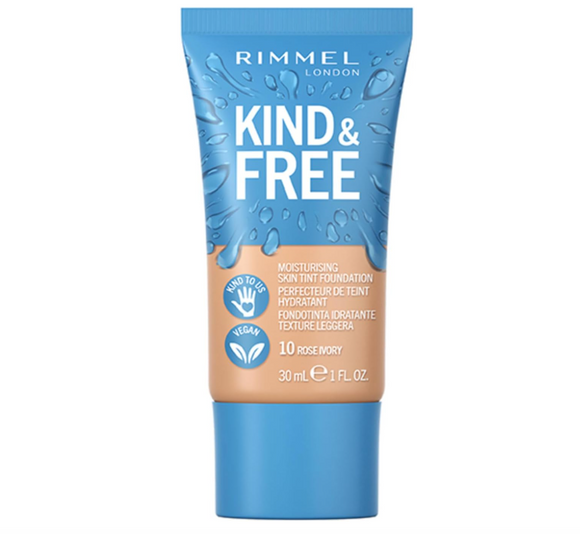 Rimmel London Kind & Free Moisturing Skin Tint Foundation 10 Rose Ivory