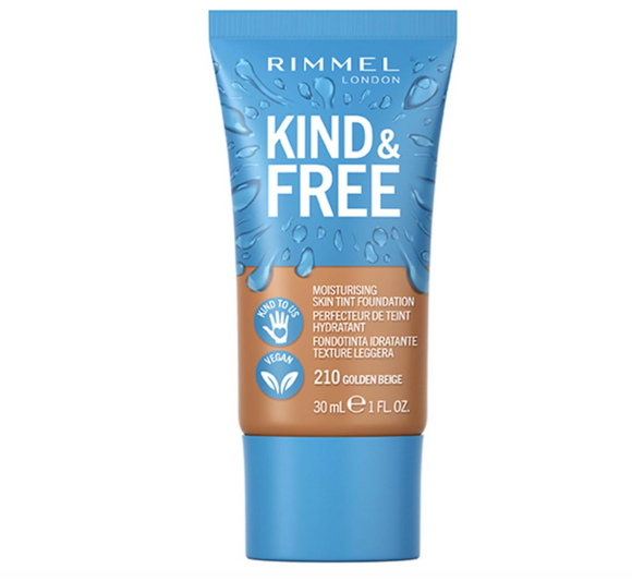 Rimmel London Kind & Free Moisturing Skin Tint Foundation 210 Golden Beige
