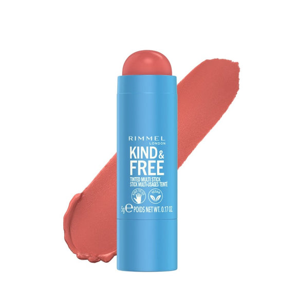 Rimmel London Kind & Free Tinted Multi Stick Blush & Lipstick 001 Caramel Dusk