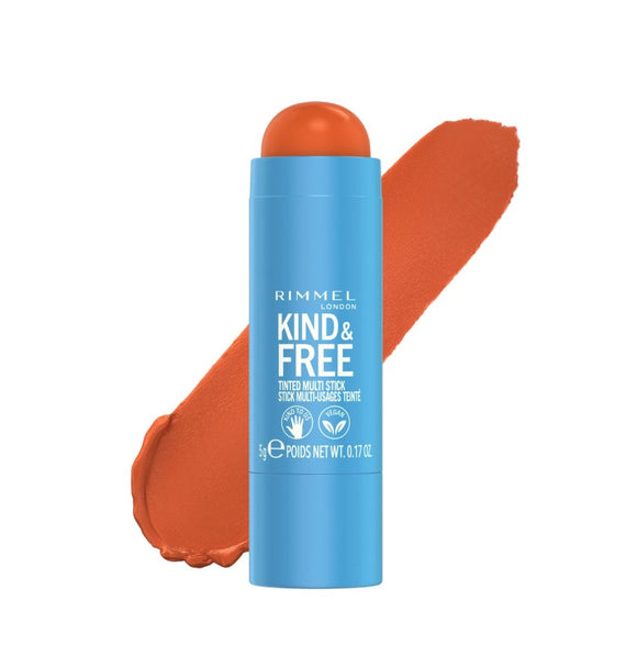 Rimmel London Kind & Free Tinted Multi Stick Blush & Lipstick 004 Tangerine Dream