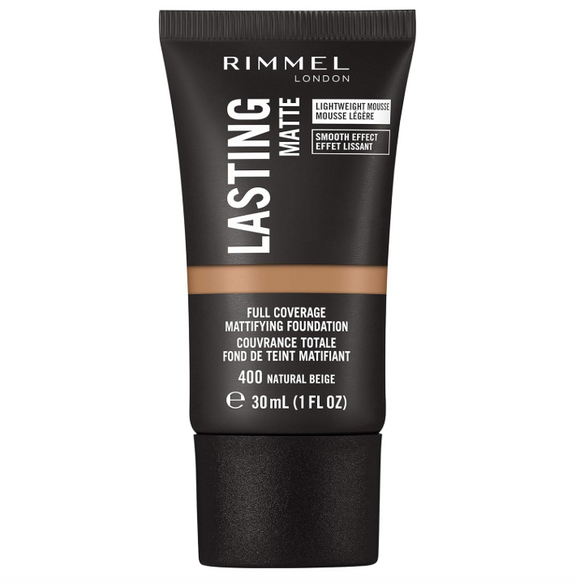 Rimmel London Lasting Matte Foundation 400 Natural Beige