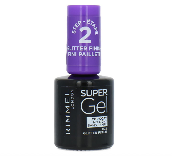 Rimmel London Super Gel Step 2 Top Coat 002 Glitter Finish