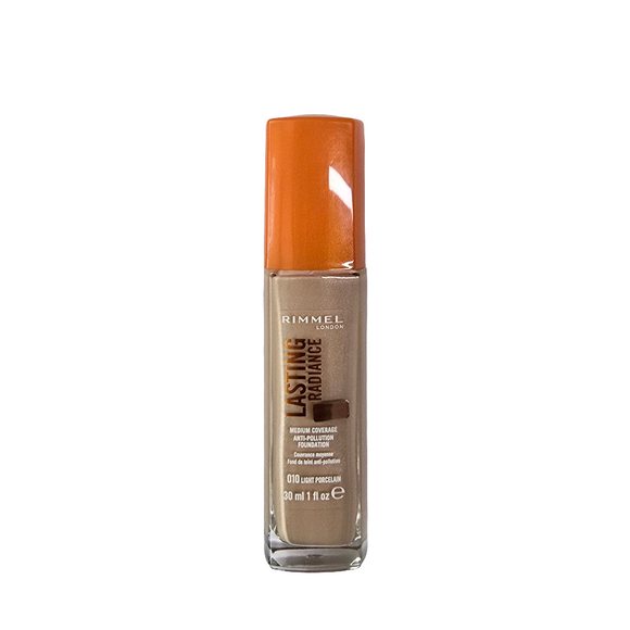 Rimmel Lasting Radiance Anti Pollution Foundation 010 Light Porcelain