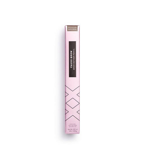 XX Revolution Fauxx Brow Definer Pencil Medium Brown