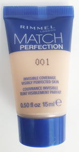 Rimmel London Match Perfection Foundation 001 Tester