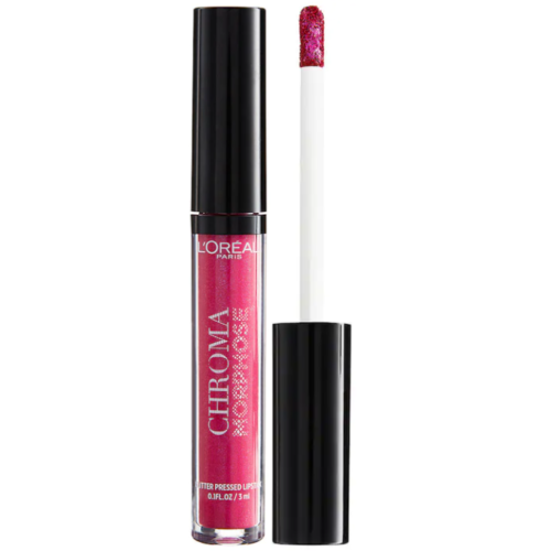 L'Oreal Chroma Morphose Glitter-Pressed Lipstick 02 Pink Chameleon - Very Cosmetics
