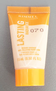 Rimmel London Lasting Radiance Medium Coverage Foundation 070 Tester