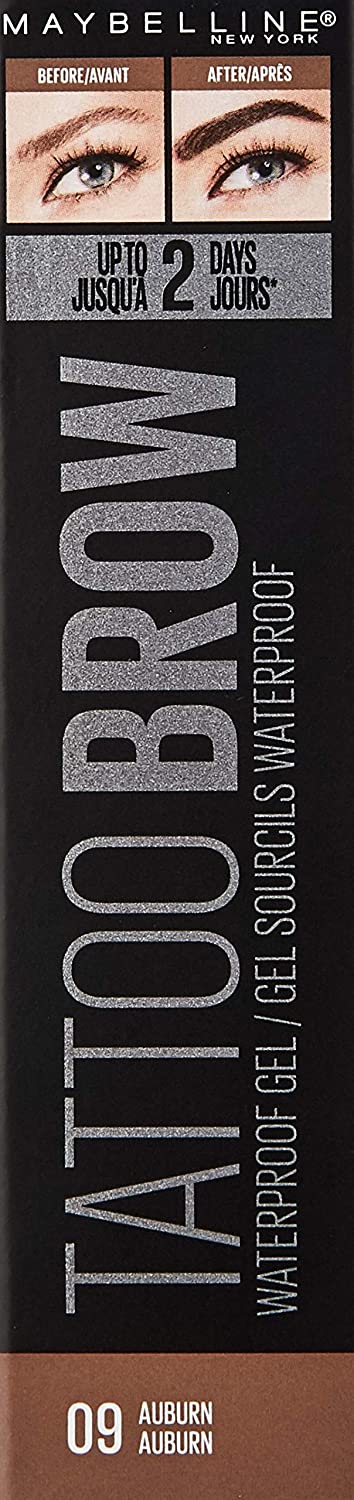Maybelline Tattoo Brow Waterproof Gel 09 Auburn Pack Of 3 - Very Cosmetics