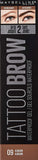 Maybelline Tattoo Brow Waterproof Gel 09 Auburn Pack Of 3 - Very Cosmetics