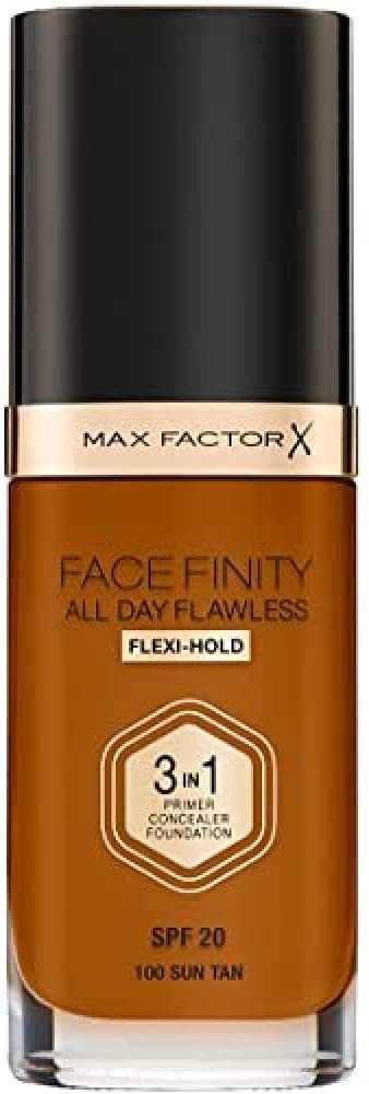 Max Factor Facefinity All Day Flawless Foundation 100 Sun Tan
